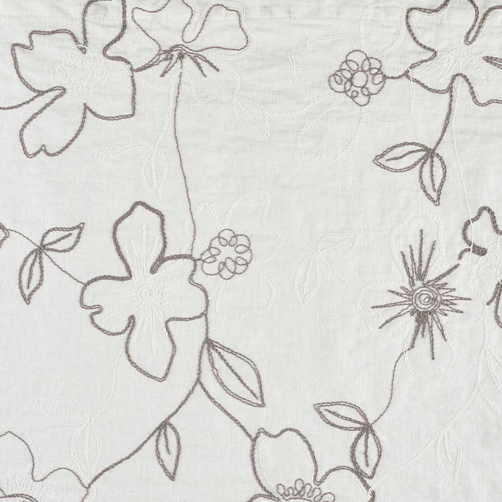 Terry bath towel with Narcissus embroidery