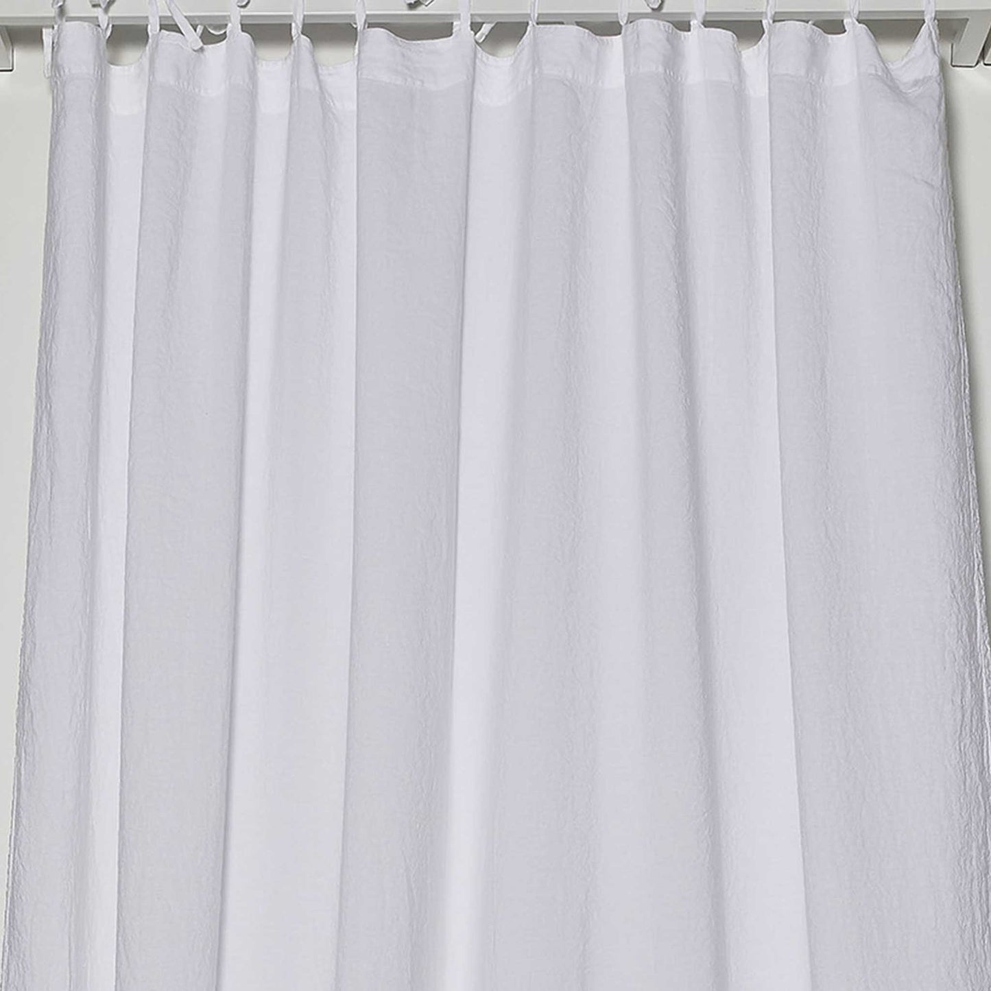 Curtain with A'jour embroidery, drawstring trim * while stocks last