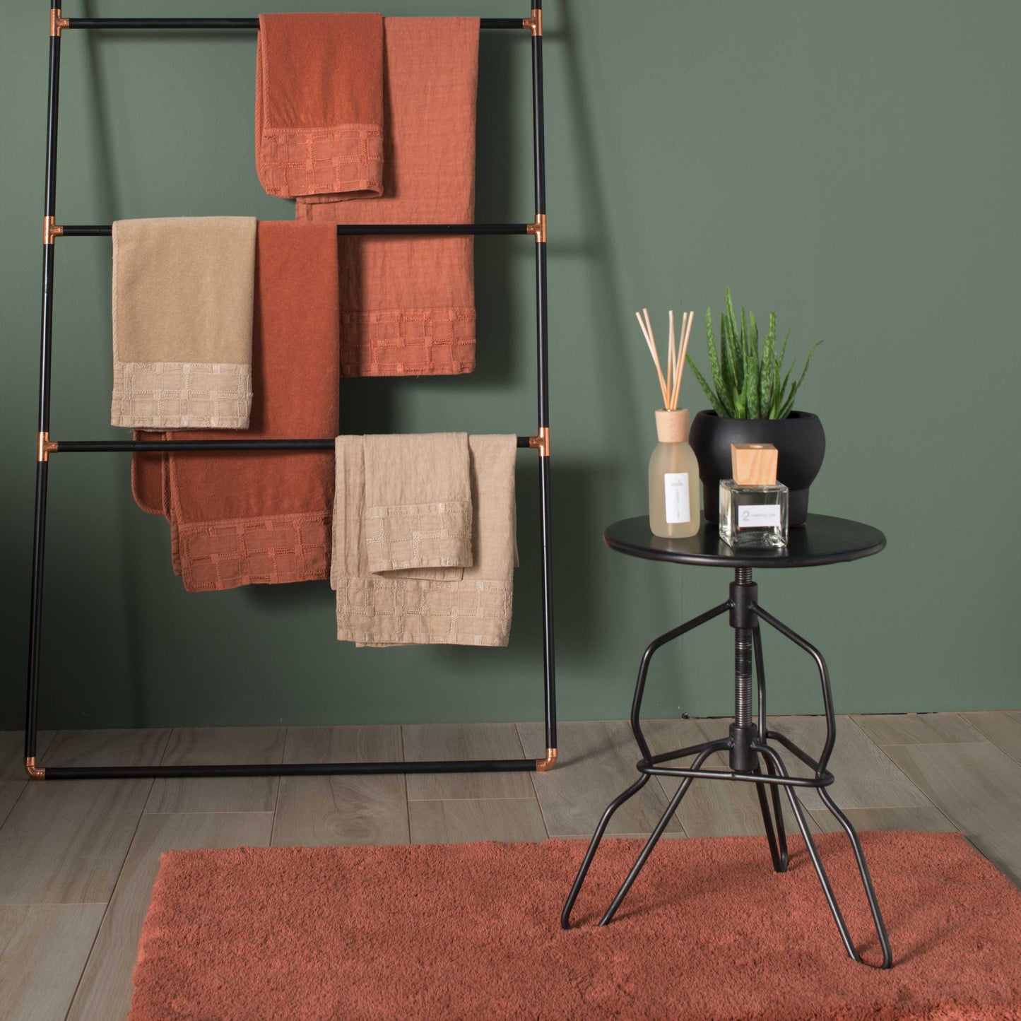 Sahara tartan towel* while stocks last