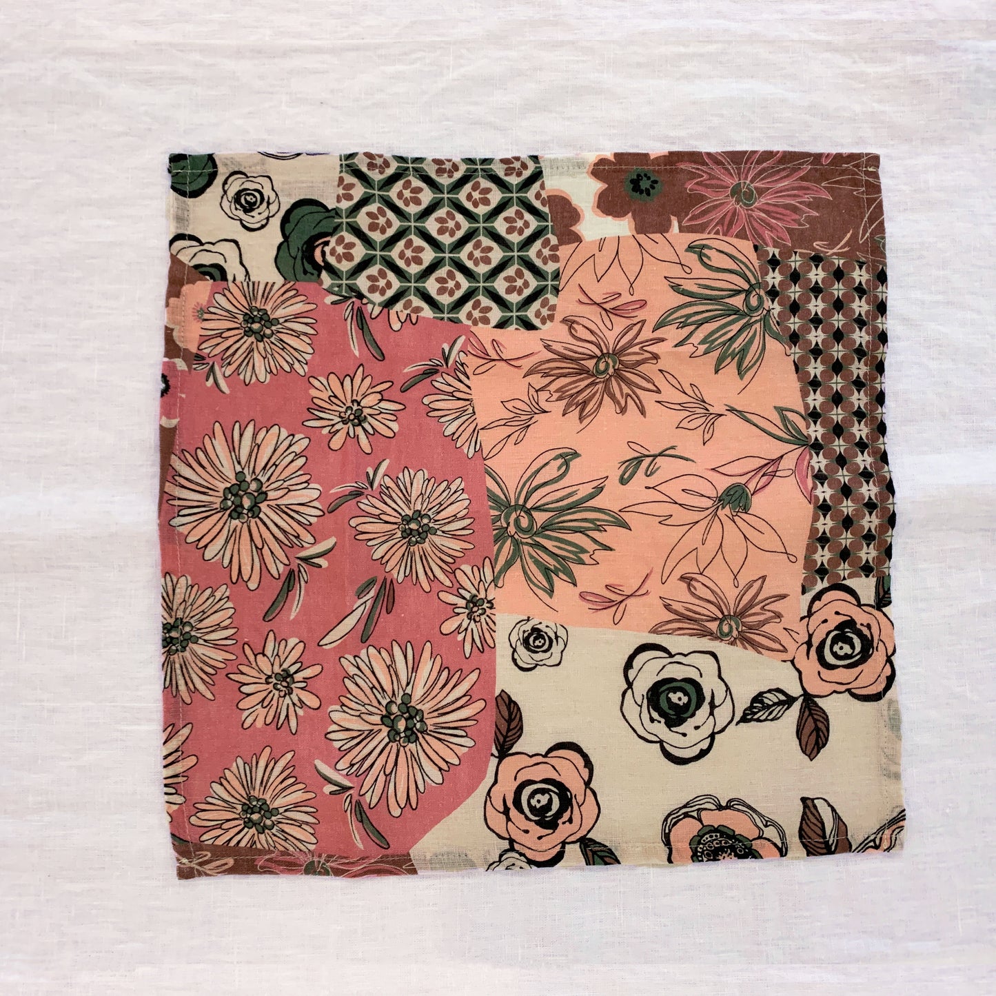 拼布印花餐巾 4 件套