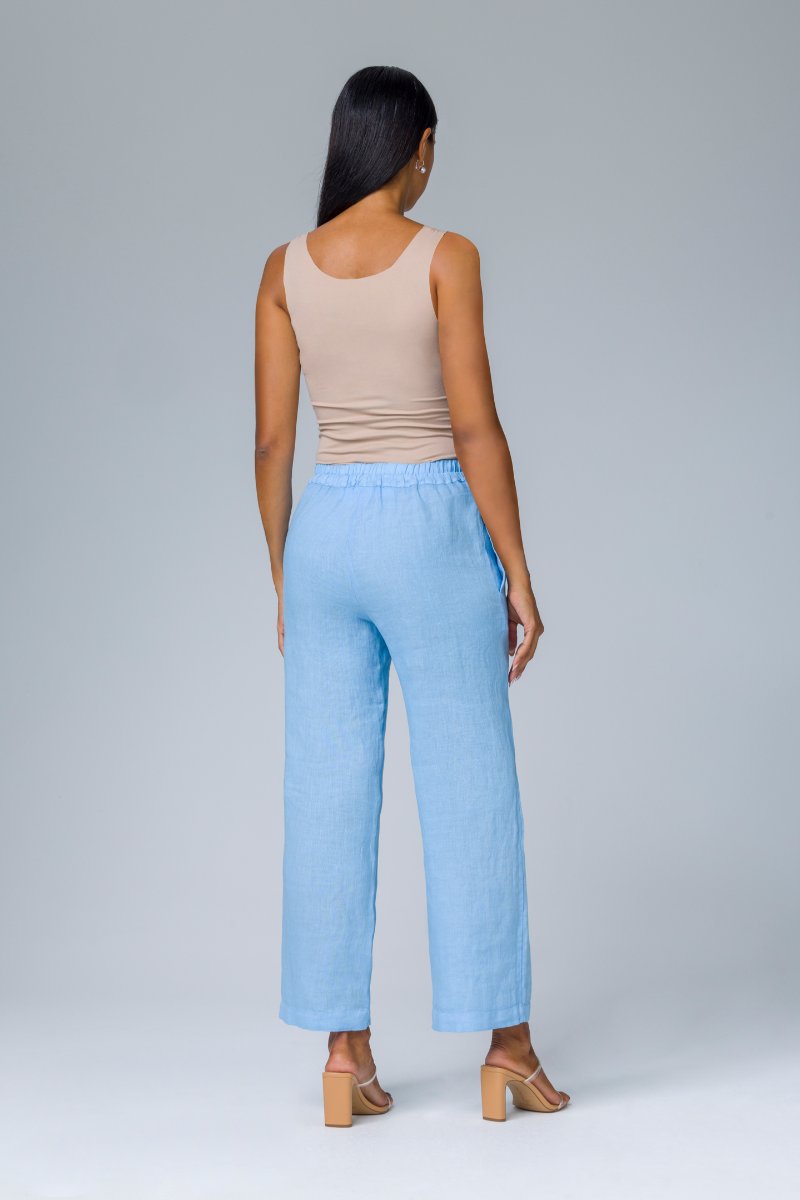 Pantalone con elastico in vita