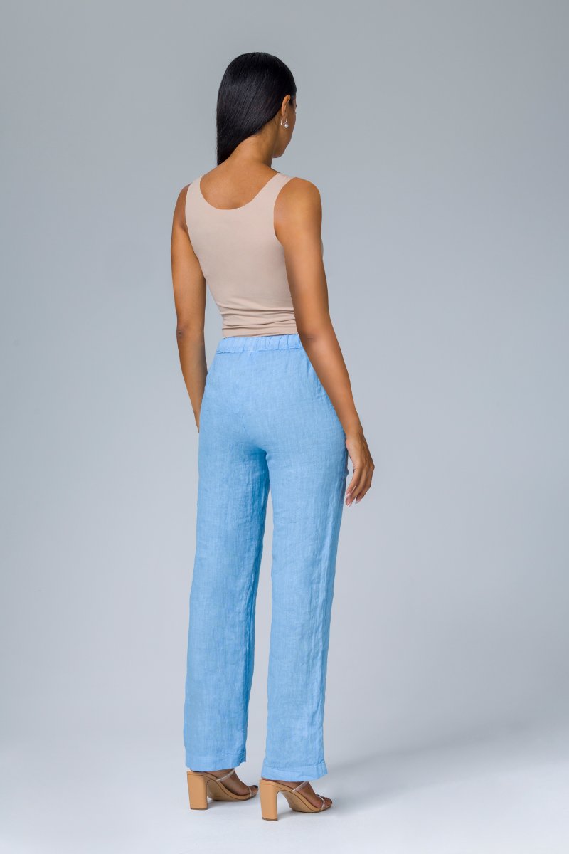 Pantalone ampio con elastico in vita