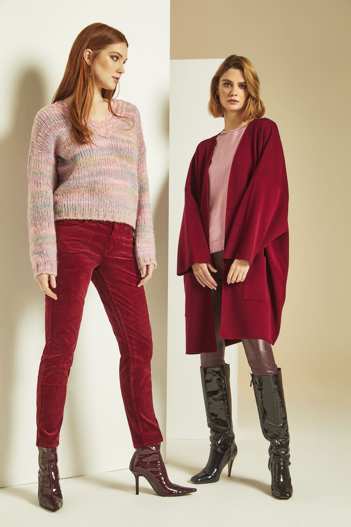 Cardigan over 2 tasche