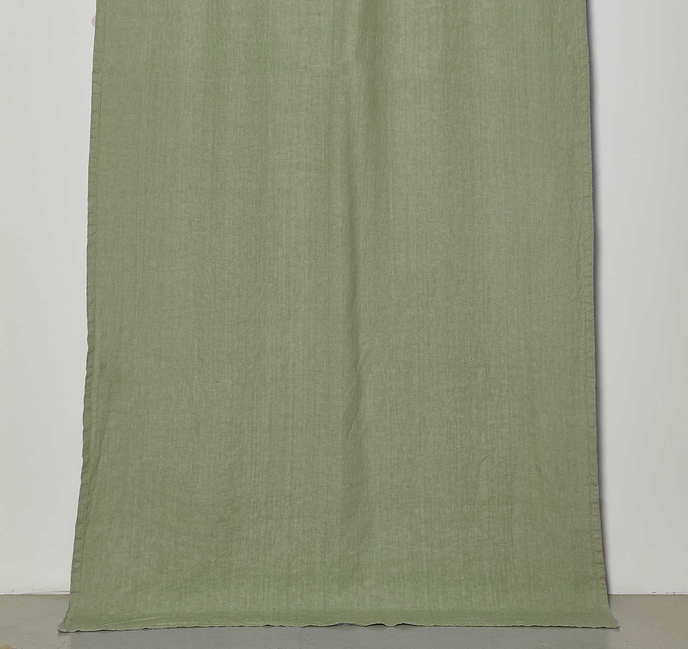 Curtain with A'jour embroidery, drawstring trim * while stocks last