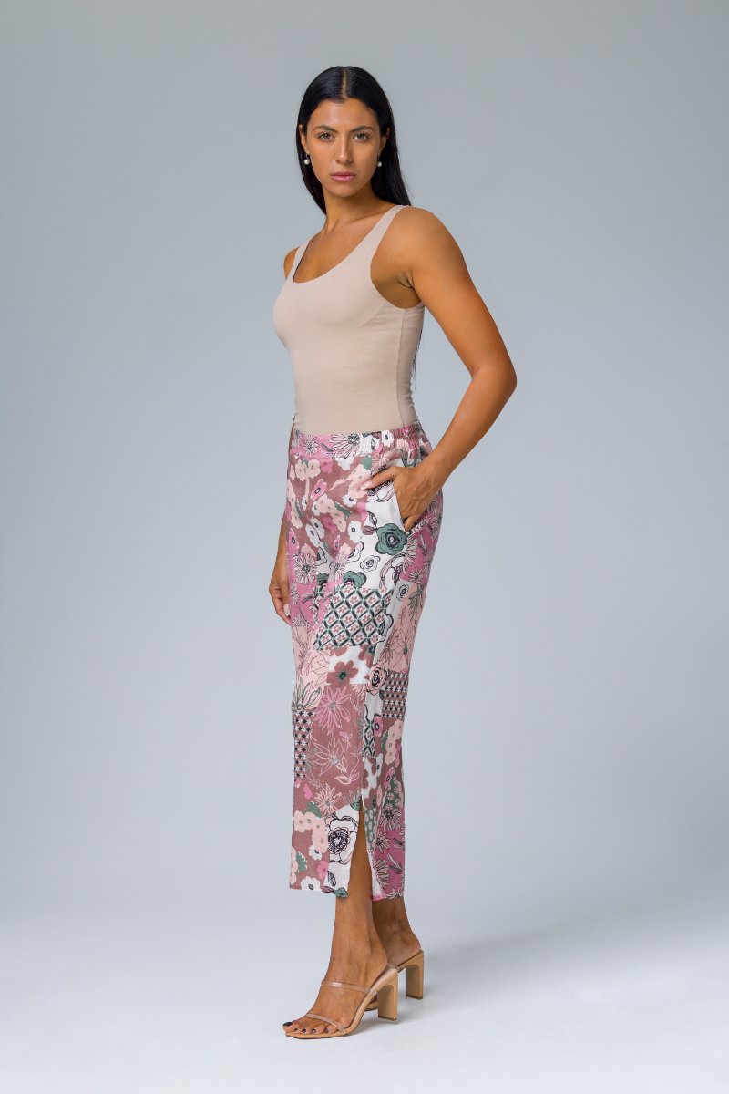 Pantalone ampio stampato