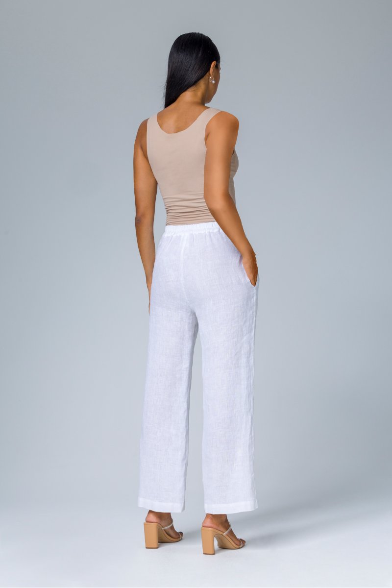 Pantalone con elastico in vita