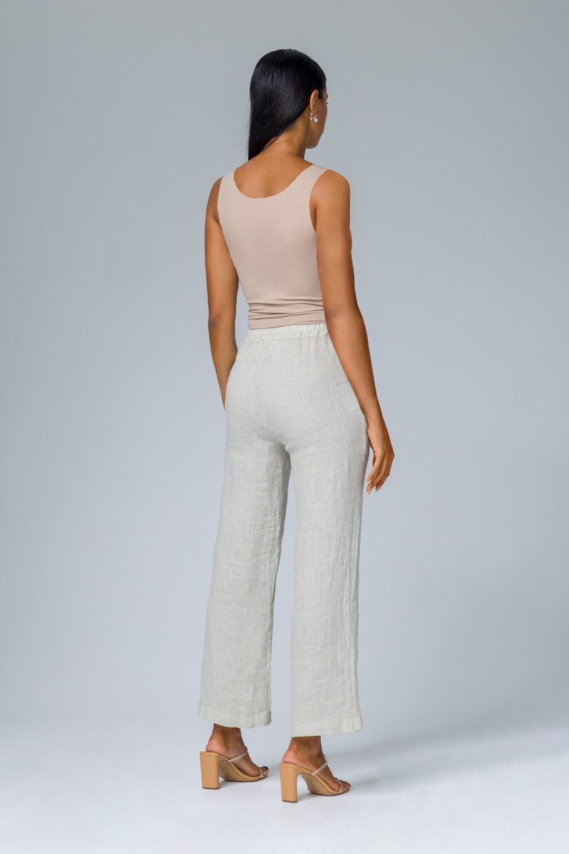 Pantalone con elastico in vita
