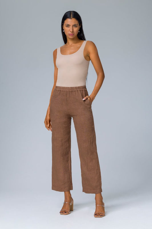 Pantalone con elastico in vita