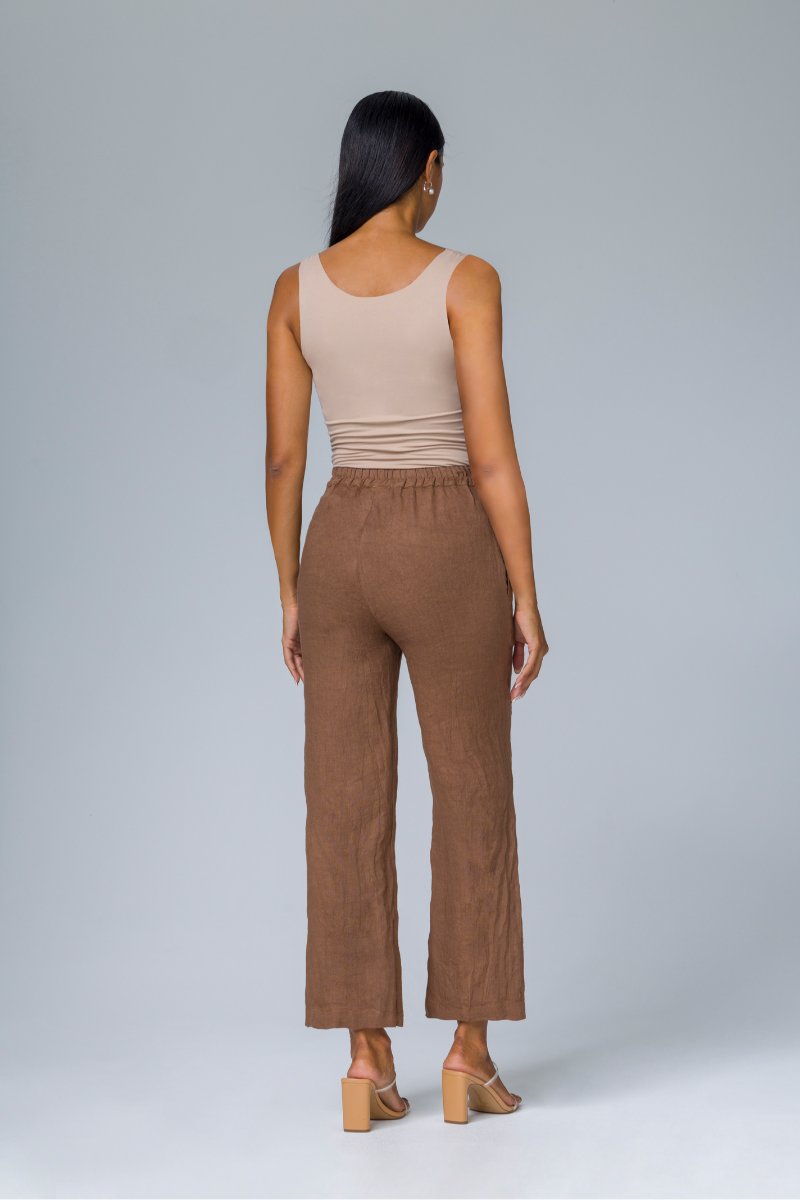 Pantalone con elastico in vita