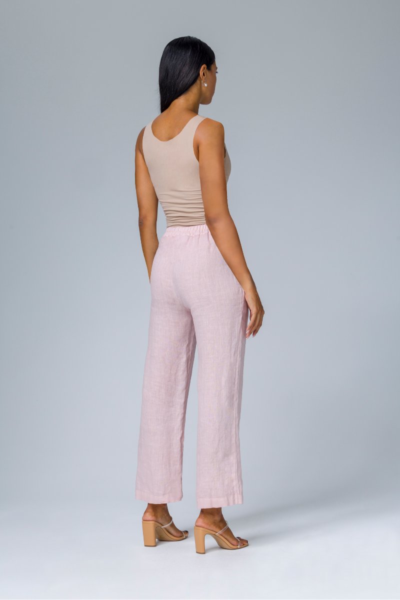 Pantalone con elastico in vita
