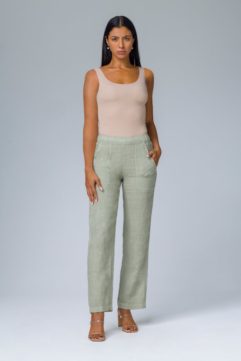 Pantalone ampio con elastico in vita