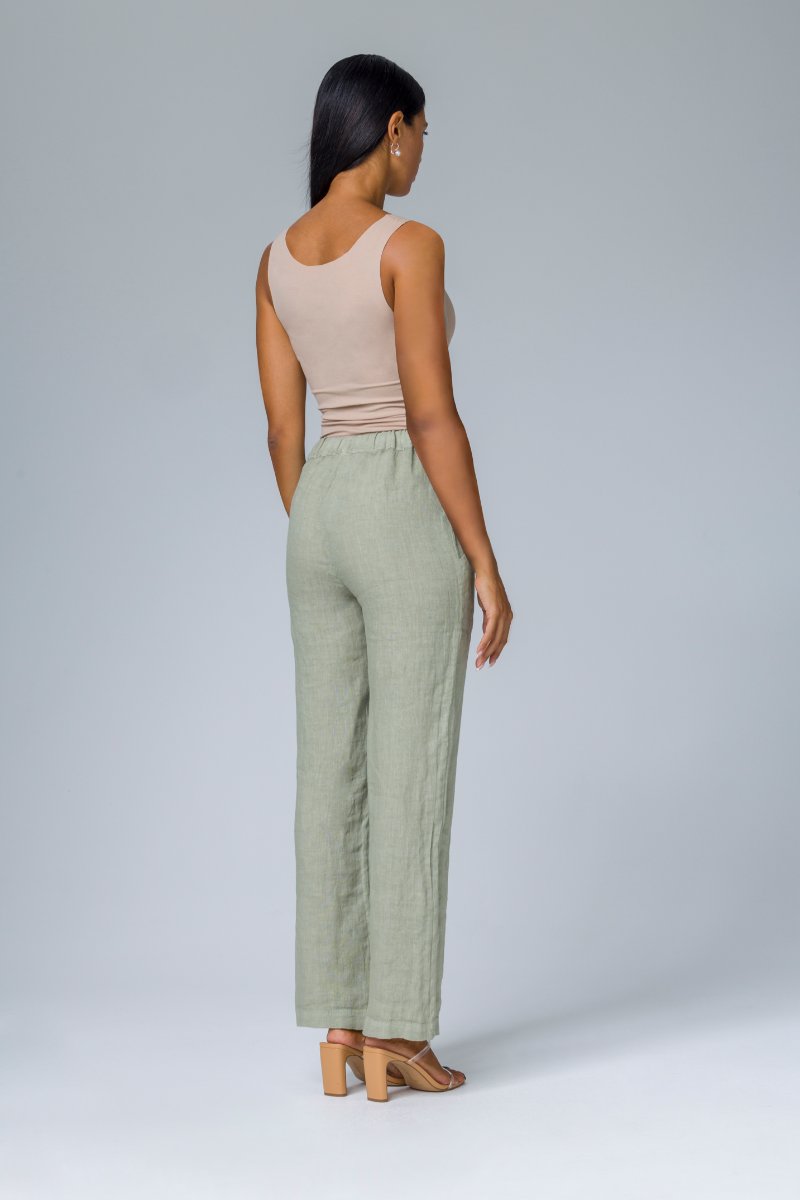 Pantalone ampio con elastico in vita