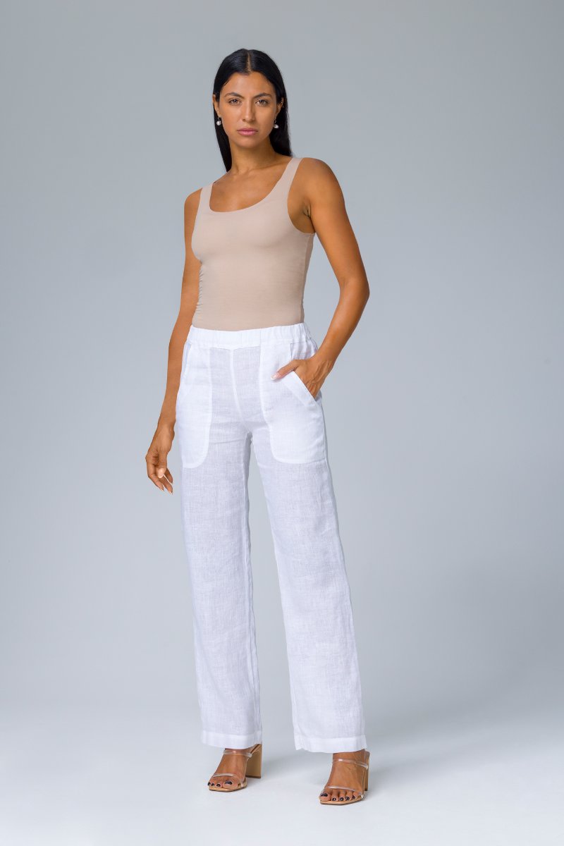 Pantalone ampio con elastico in vita