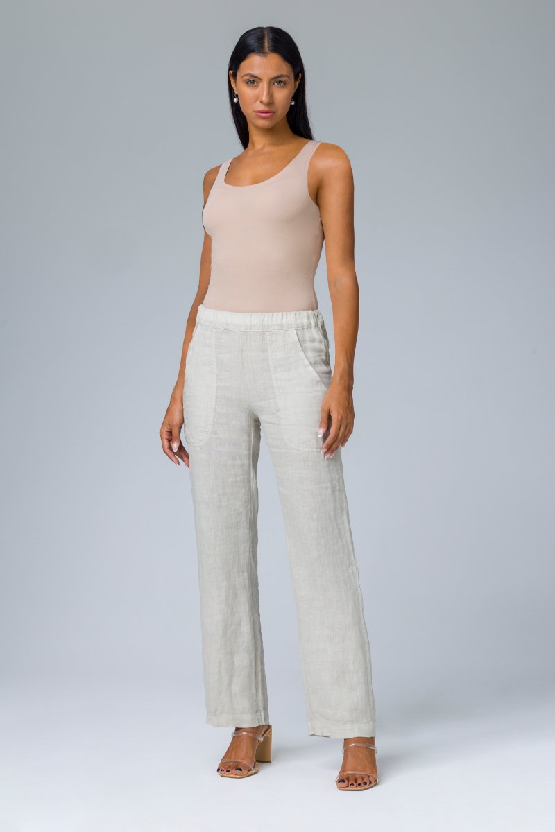 Pantalone ampio con elastico in vita