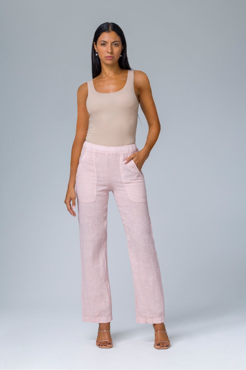Pantalone ampio con elastico in vita