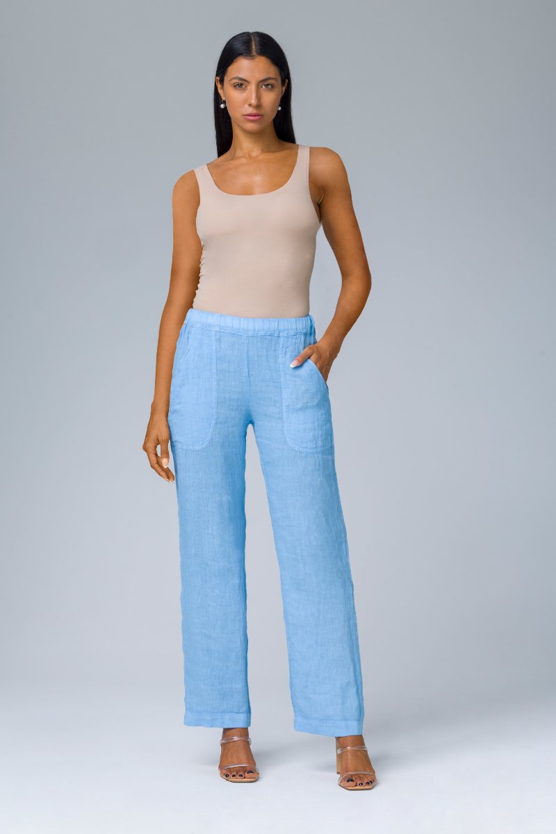 Pantalone ampio con elastico in vita