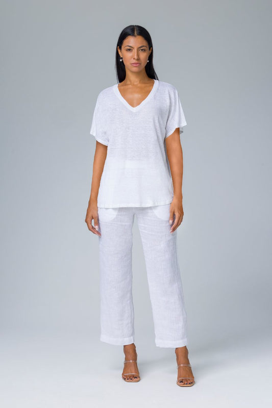 T-shirt con scollo a V