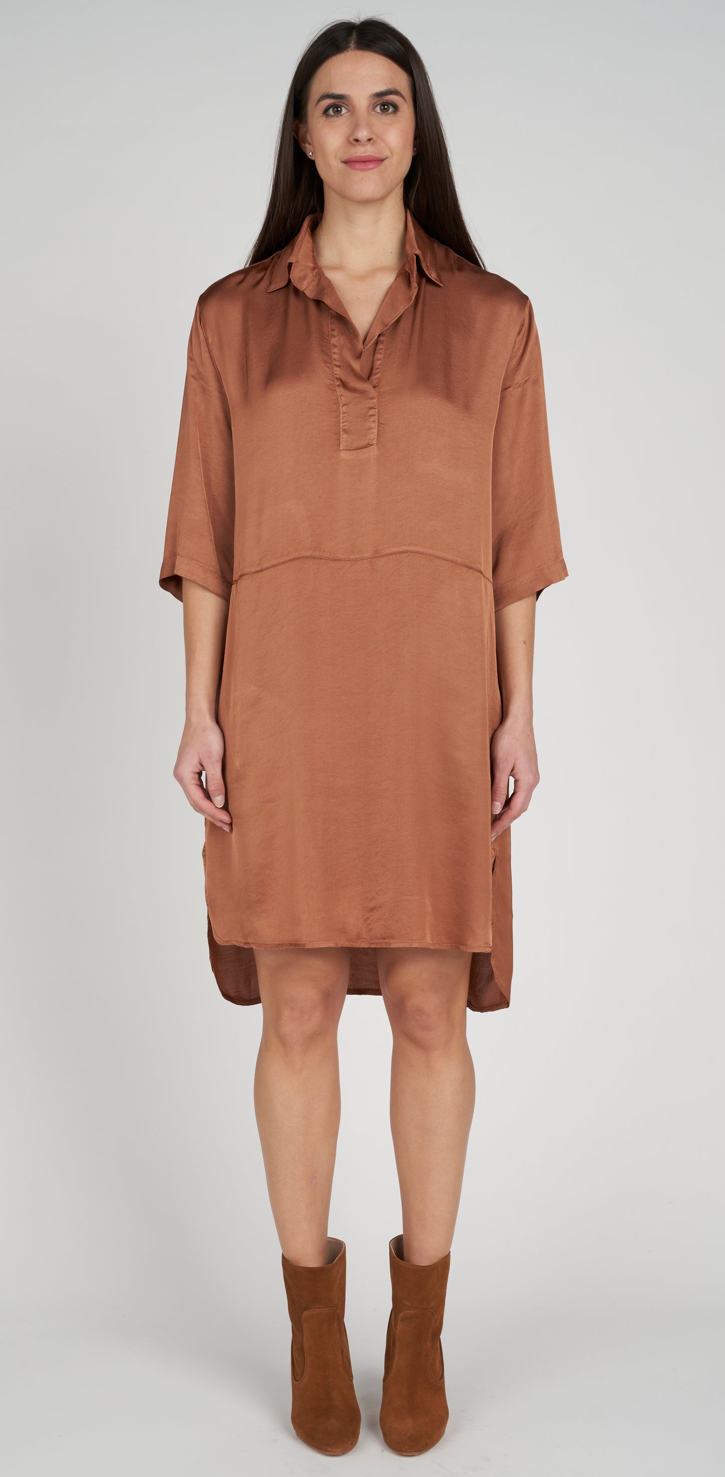 Abito a polo viscosa