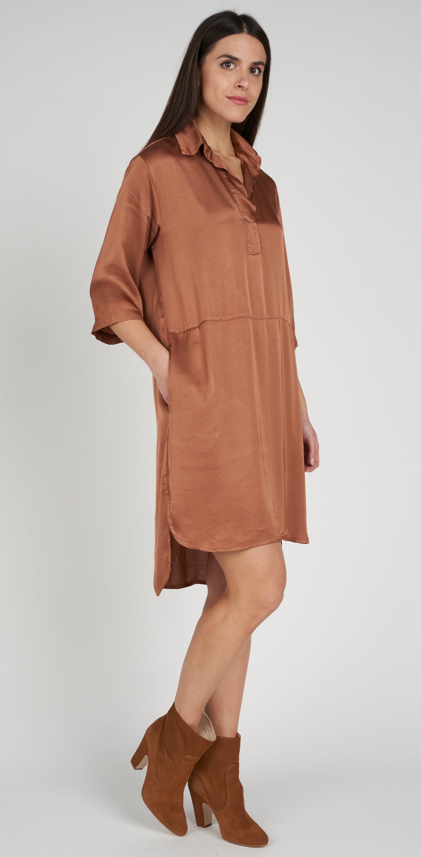 Abito a polo viscosa