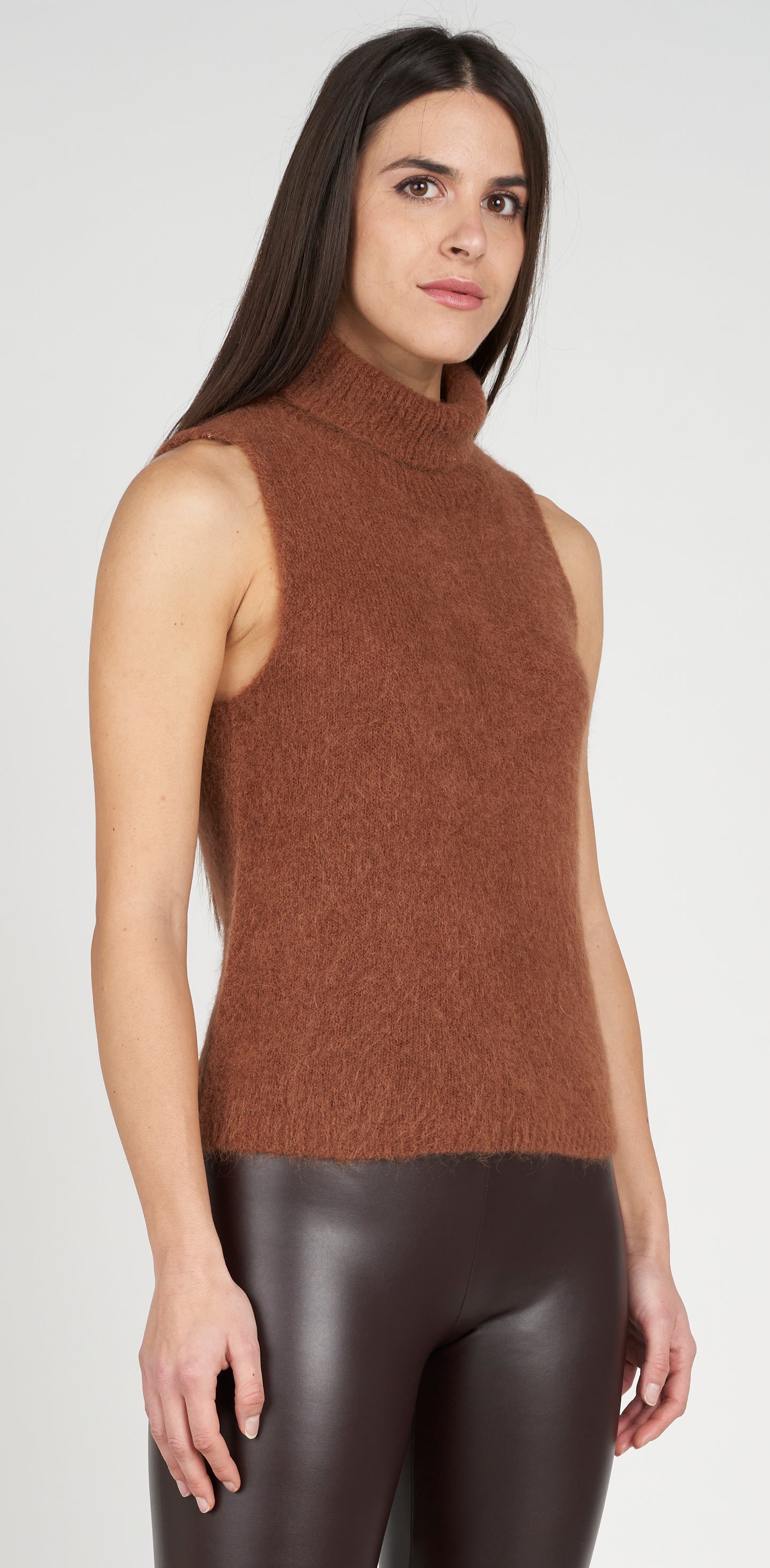 Top smanicato alpaca