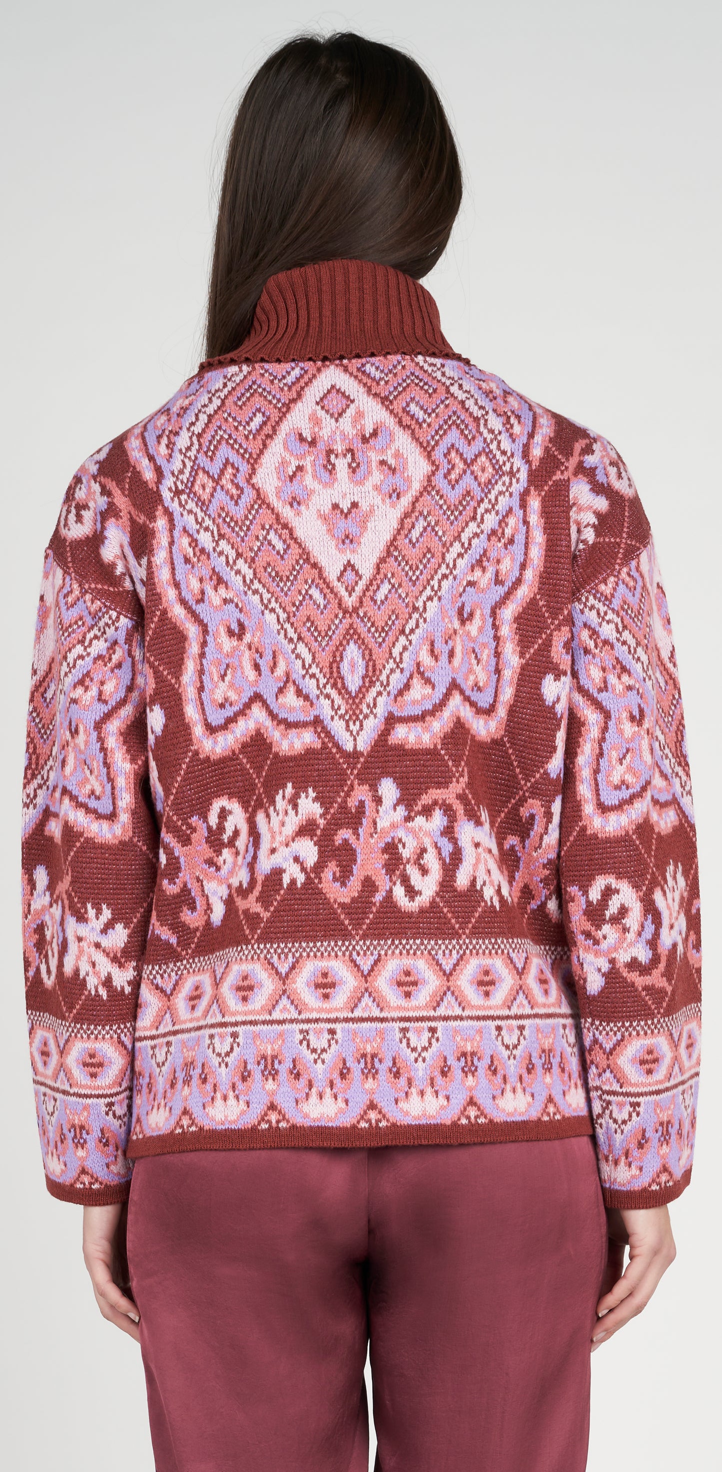 Dolcevita jacquard caramello