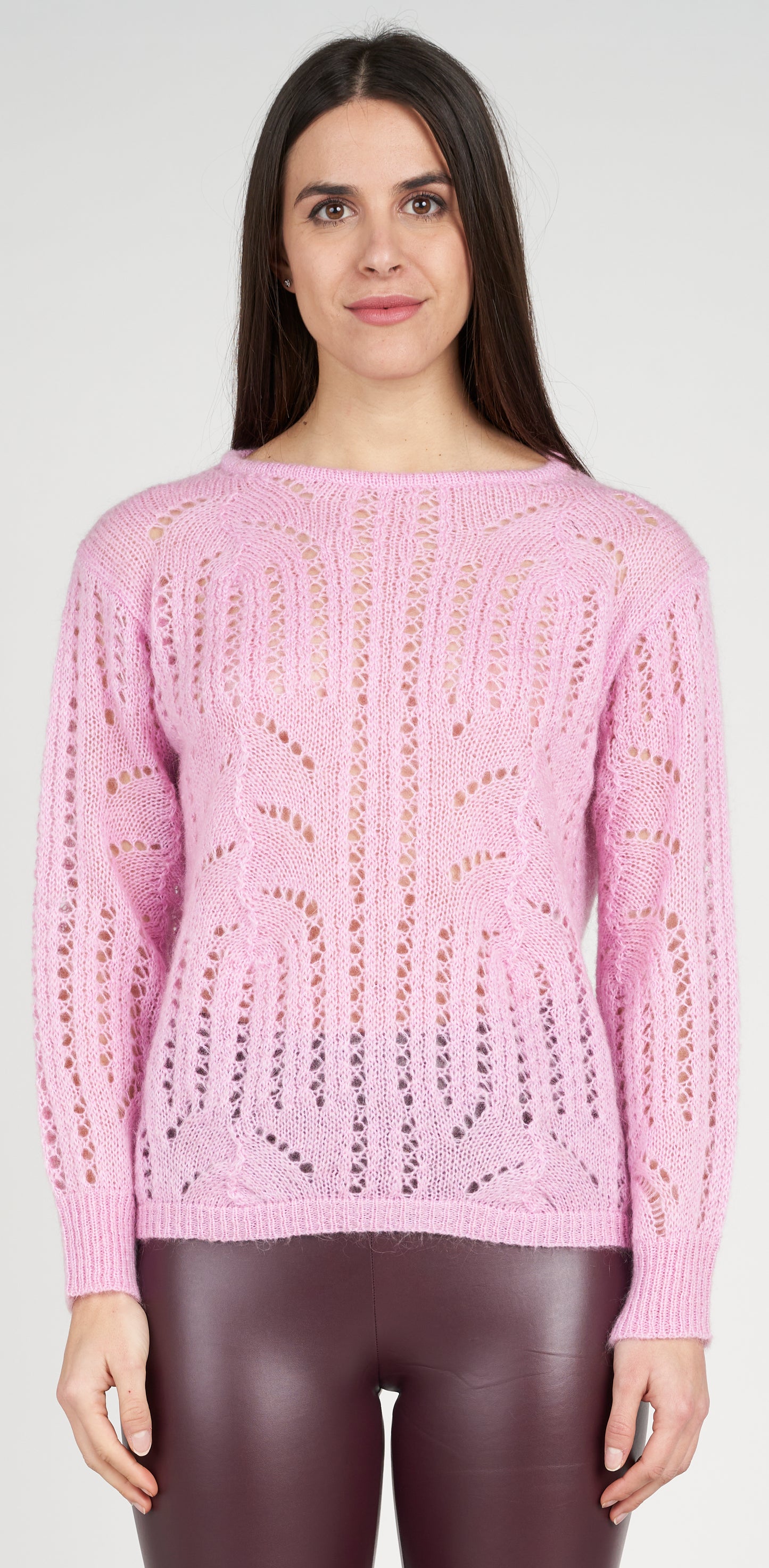 Maglia barchetta traforata