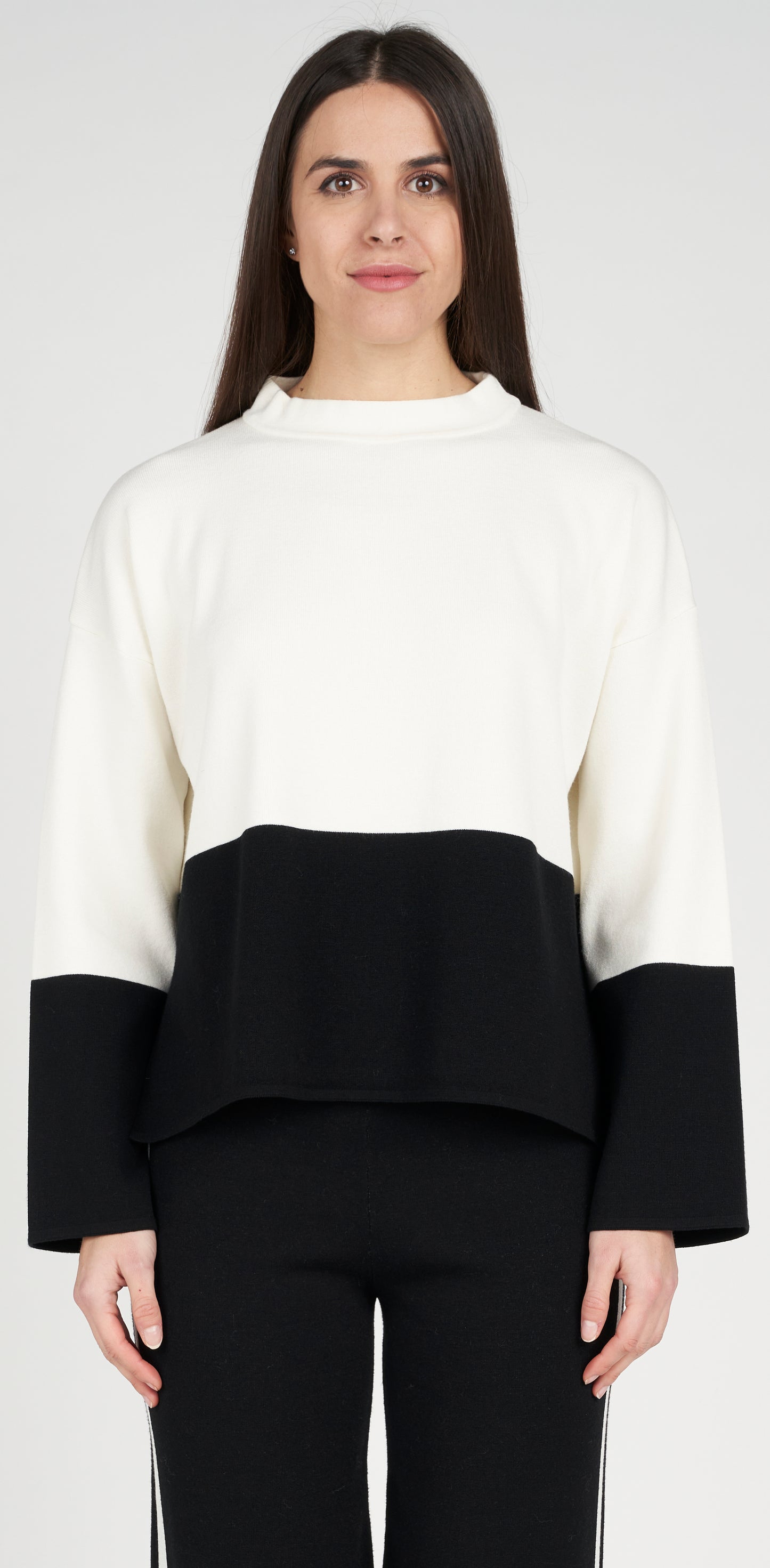 Maglia bicolor viscosa