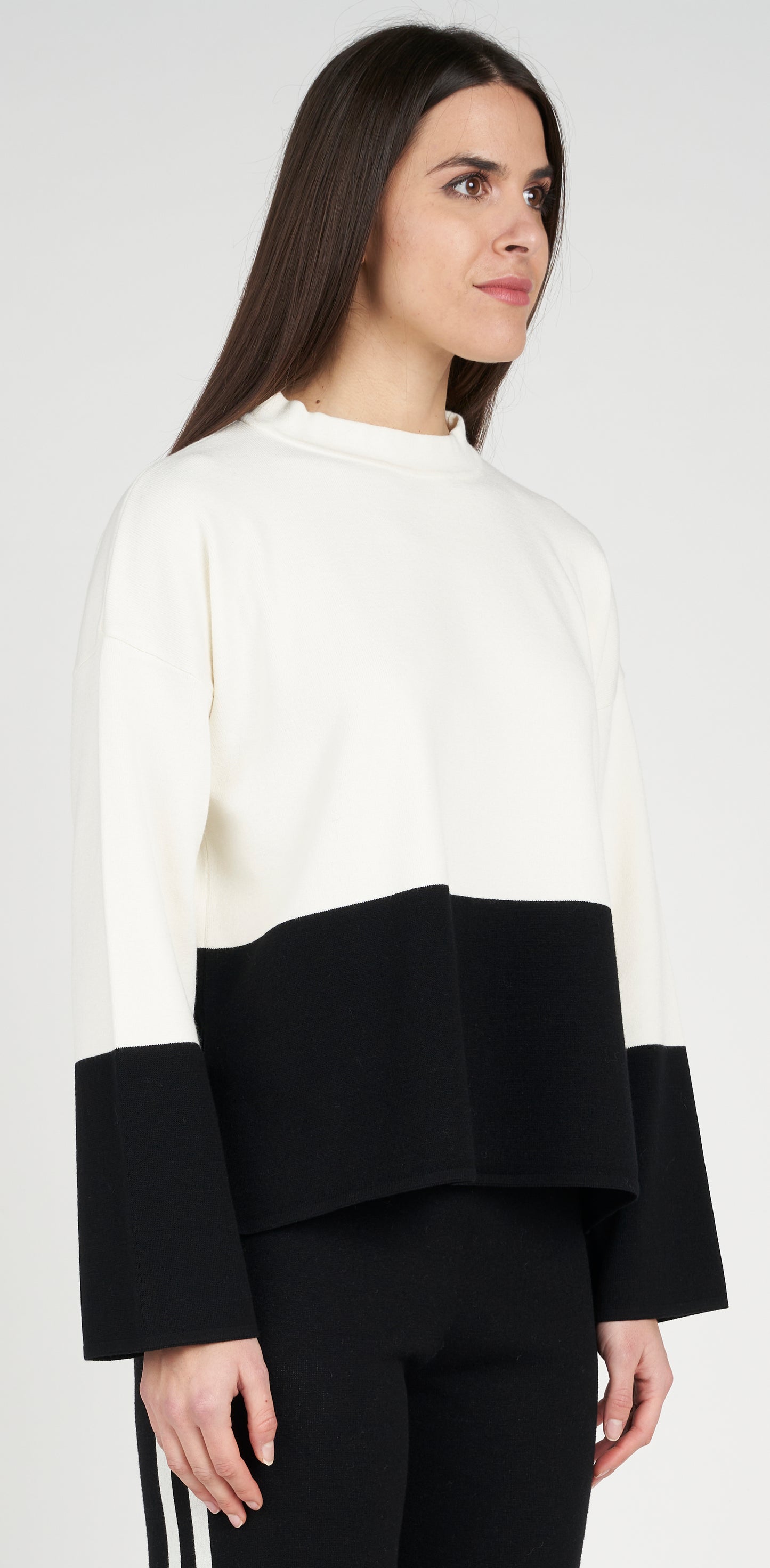 Maglia bicolor viscosa