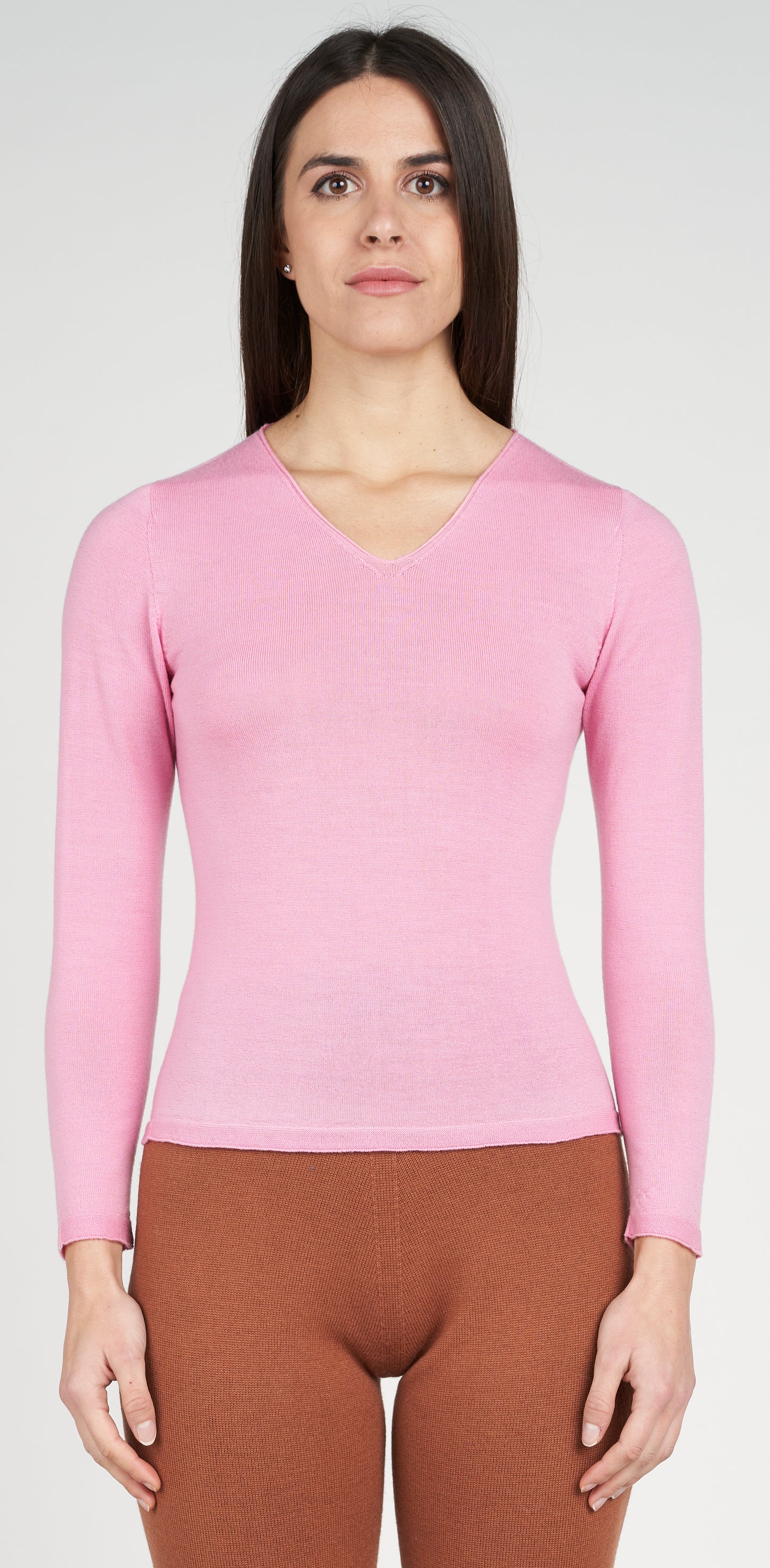 Maglia scollo V slim fit