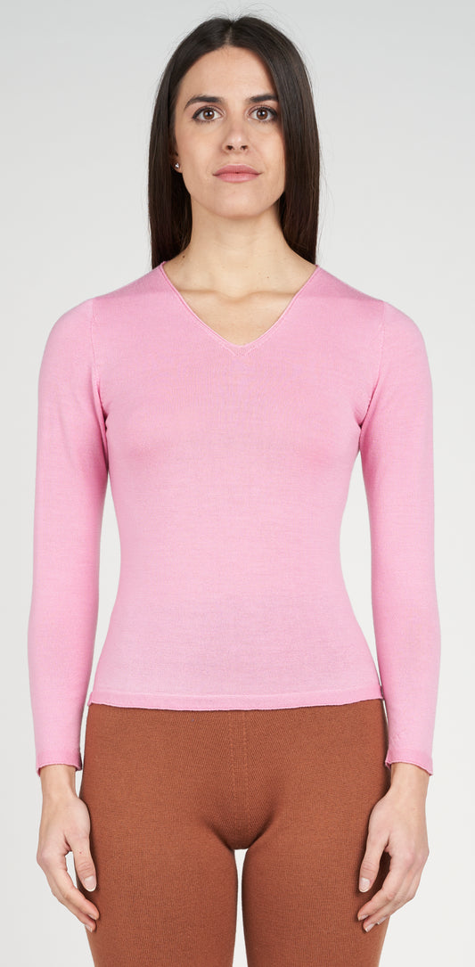 Maglia scollo V slim fit