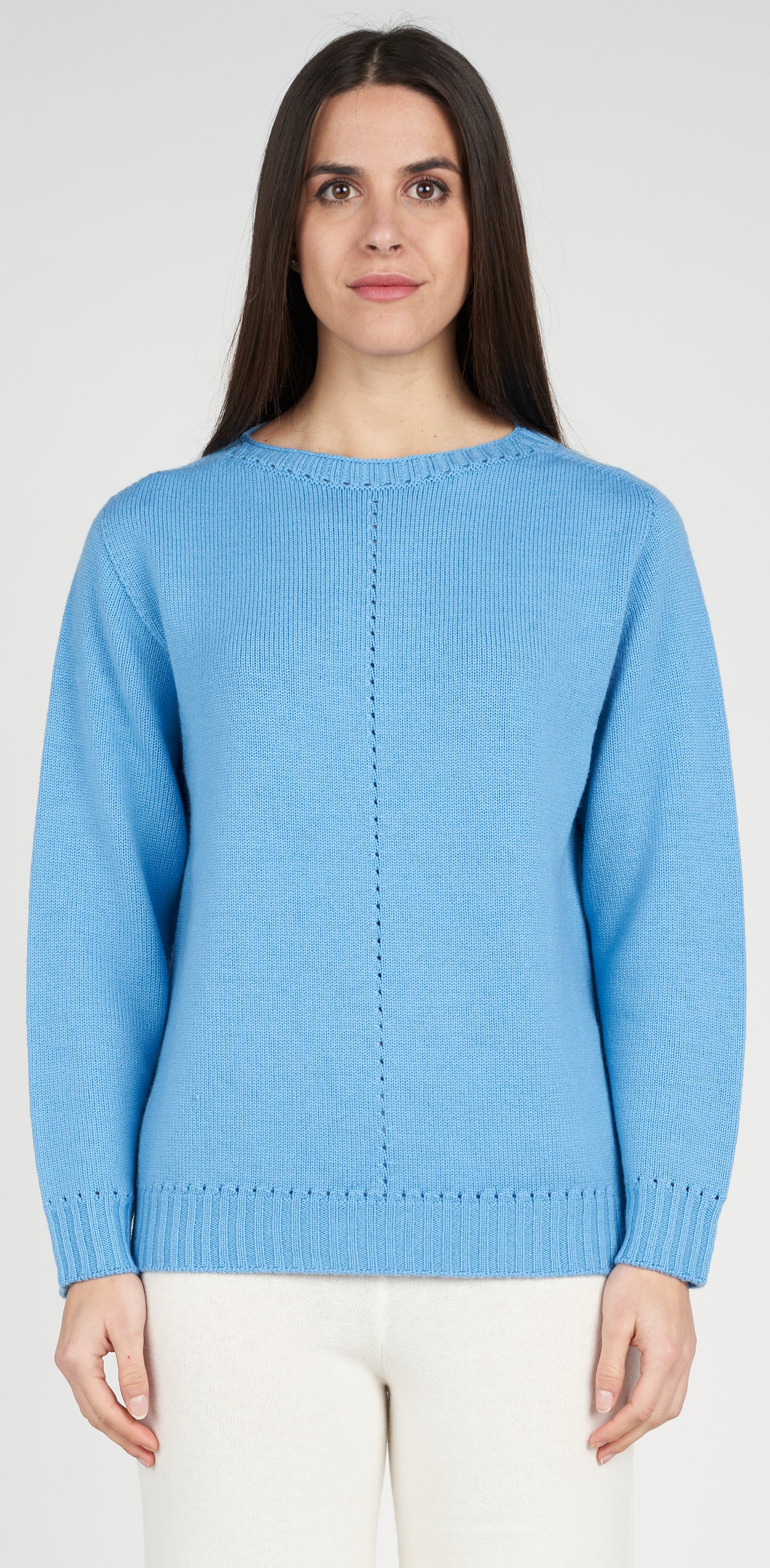 Maglia barchetta traforata