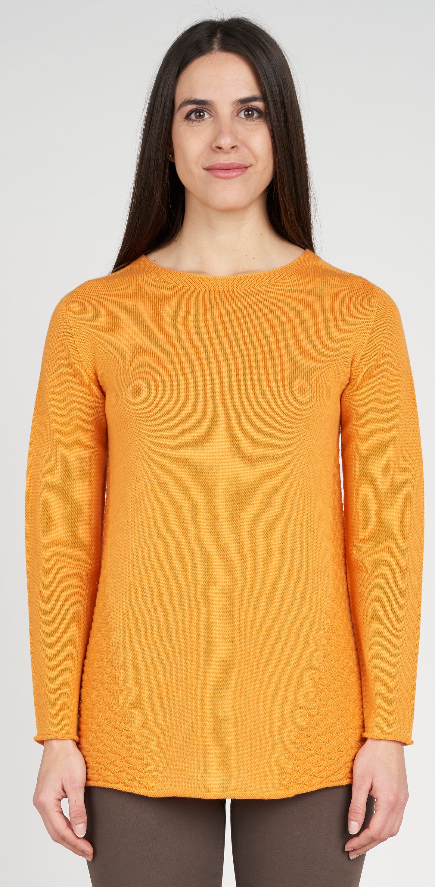 Maglia giro rombi sui fianchi