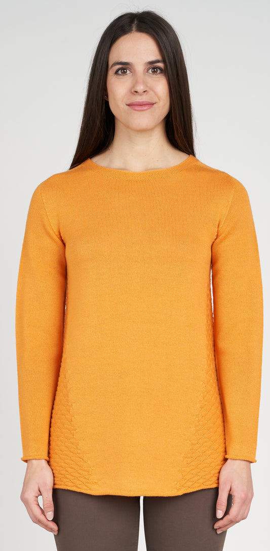 Maglia giro rombi sui fianchi