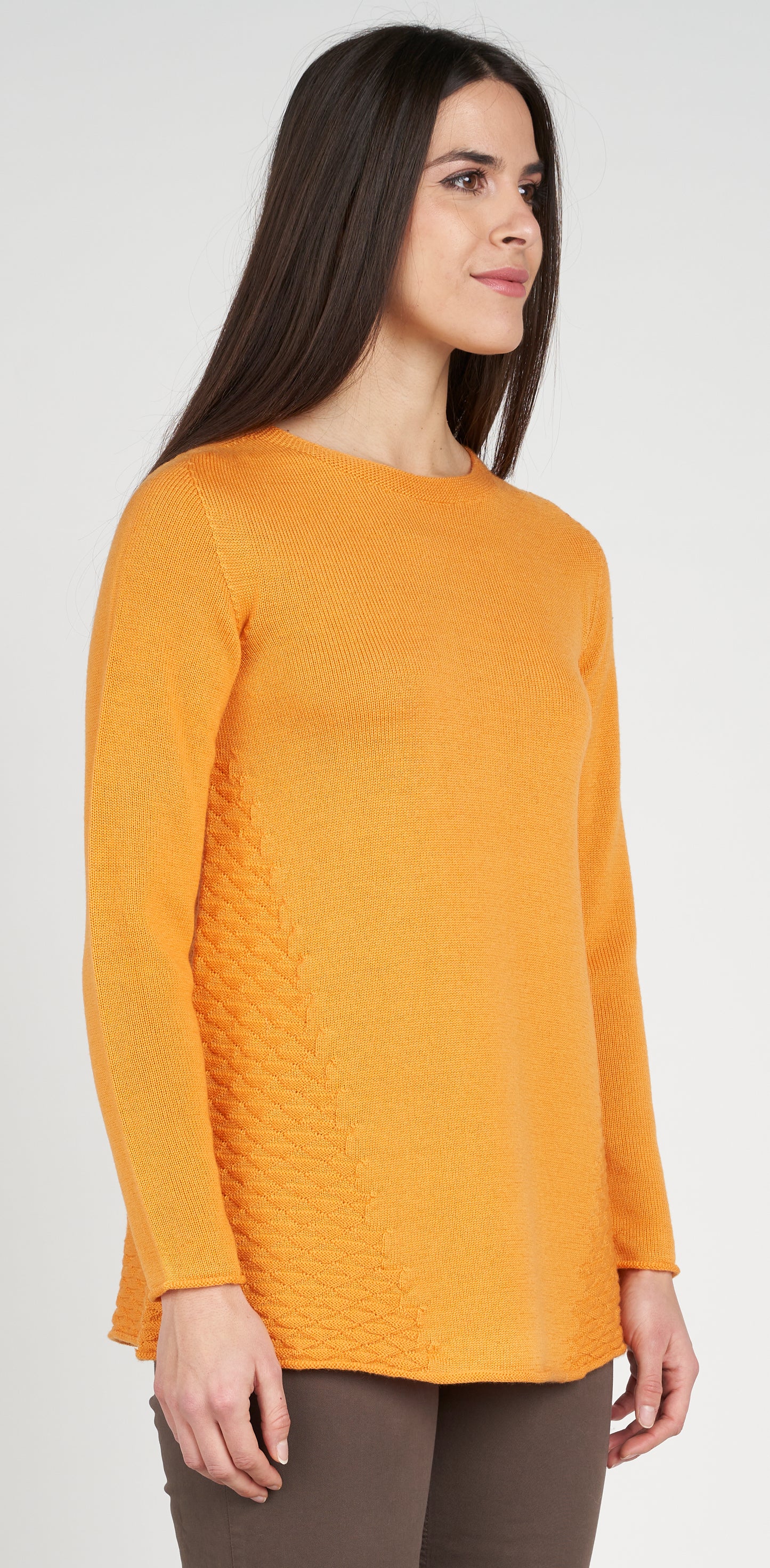 Maglia giro rombi sui fianchi