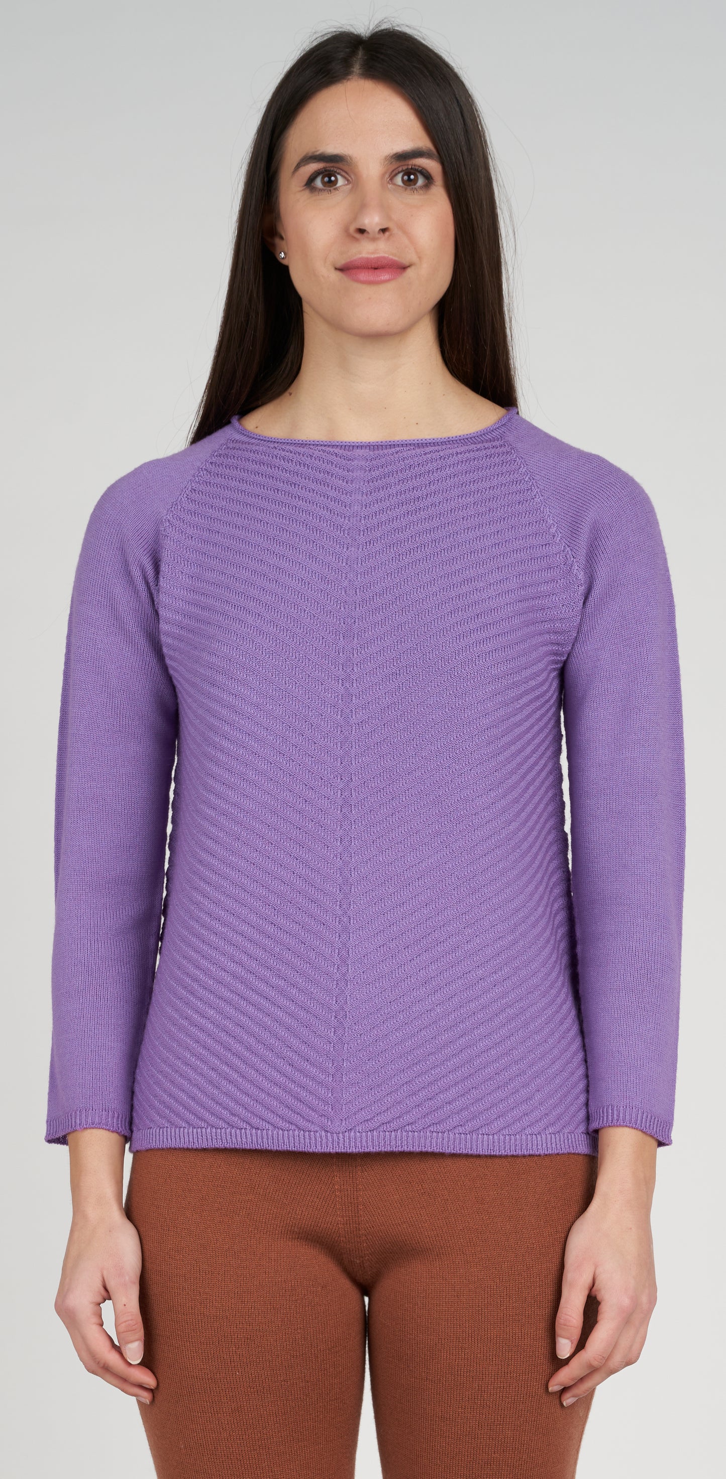 Maglia barchetta coste sul davanti