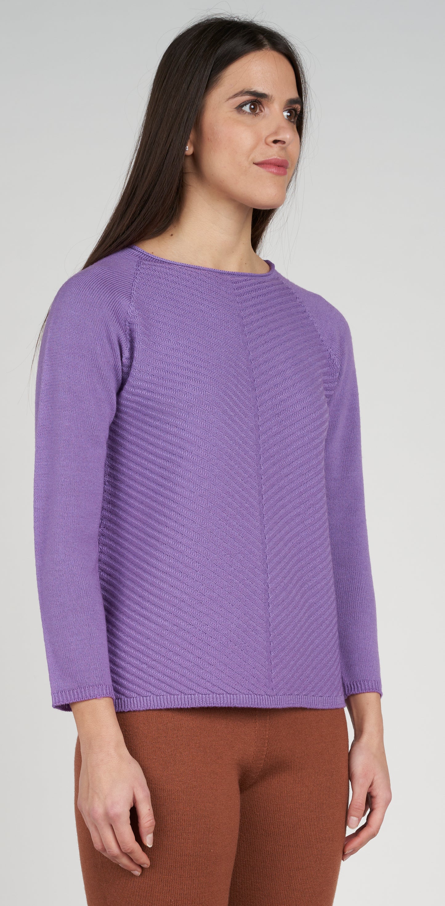 Maglia barchetta coste sul davanti