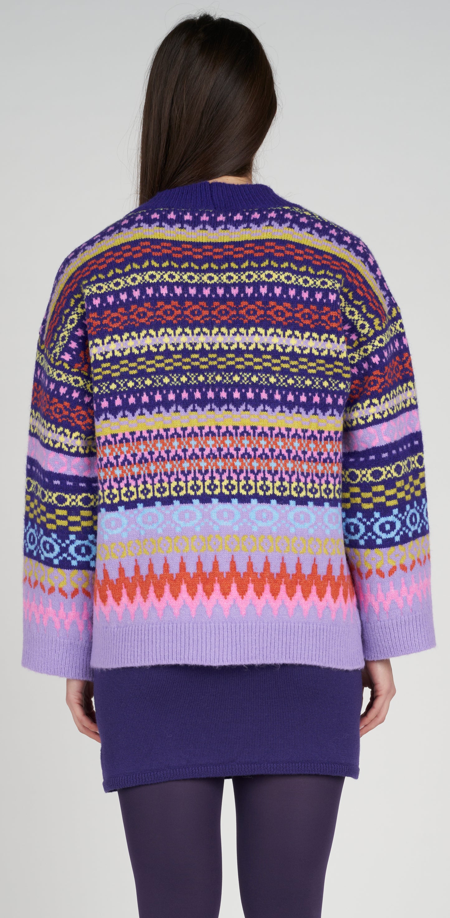 Cardigan motivo chevron