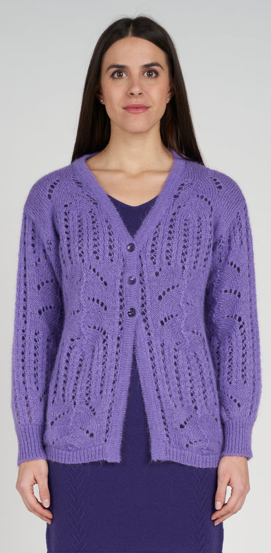 Cardigan traforato