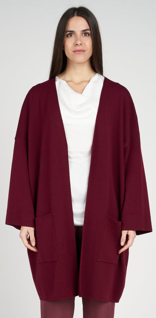 Cardigan over 2 tasche